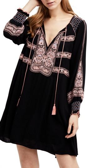 Women's Free People Wind Willow Minidress - Black