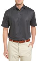 Men's Peter Millar Staffordshire Print Jersey Polo - Black