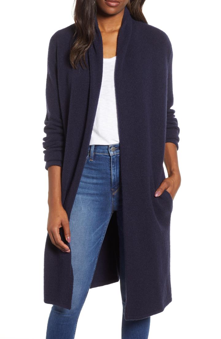 Women's Lucky Brand Shawl Collar Cardigan - Blue