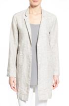 Women's Eileen Fisher Notch Collar Long Jacket
