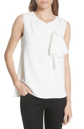 Women's Ted Baker London Kelliss Sculpted Bow Sleeveless Top - Ivory