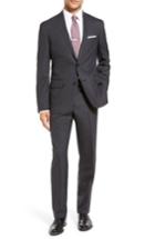 Men's Nordstrom Men's Shop Trim Fit Solid Stretch Wool Travel Suit
