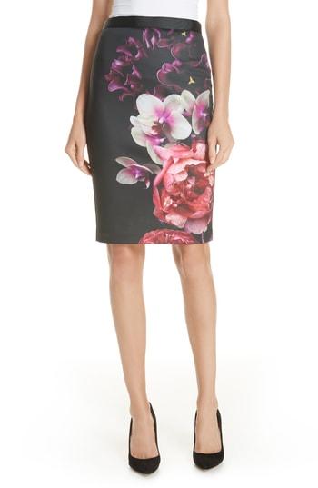 Women's Ted Baker London Nevaya Splendour Pencil Skirt - Black