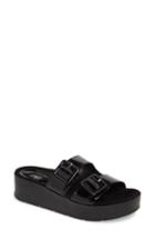 Women's Pelle Moda Fatima Platform Slide Sandal M - Black