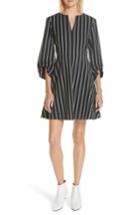 Women's Tibi Ruched Sleeve Stripe Dress - Blue