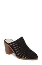 Women's 1.state Licha Woven Block Heel Mule M - Black