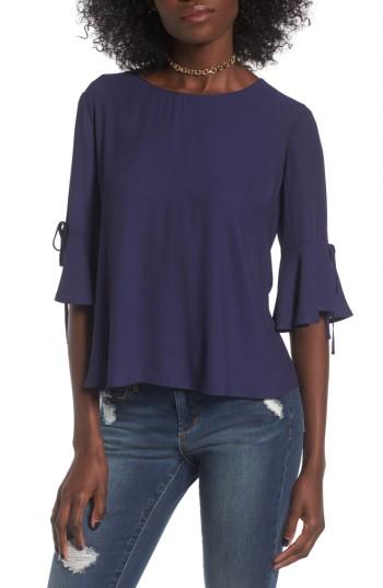 Women's Lush Bell Sleeve Tee - Blue
