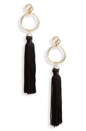 Women's Bp. Double Hoop Tassel Earrings