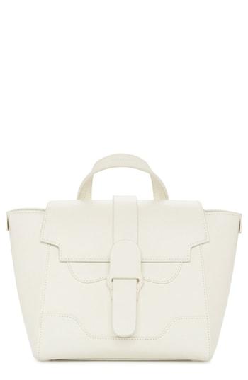 Senreve Mini Maestra Leather Satchel - Ivory