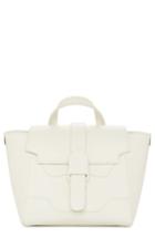 Senreve Mini Maestra Leather Satchel - Ivory