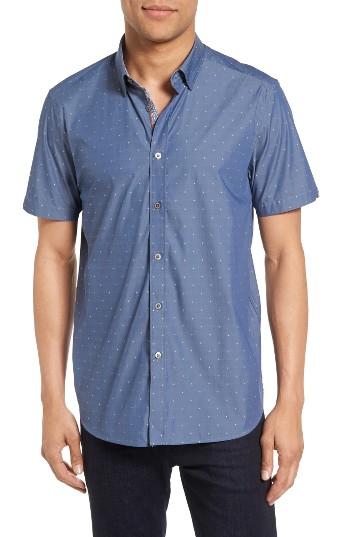 Men's Ted Baker London Leeo Extra Slim Fit Chambray Sport Shirt