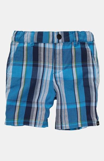 Quiksilver 'lock Jaw' Plaid Shorts (baby Boys) Meditterranean