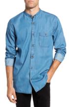 Men's French Connection The Three Ages Of Denim Sport Shirt - Blue