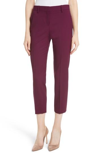 Women's Theory Treeca 2 Good Wool Crop Suit Pants - Blue