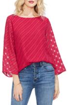 Women's Vince Camuto Diagonal Stripe Blouse, Size - Red