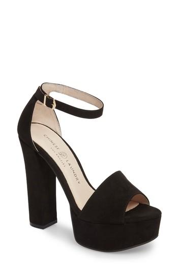 Women's Chinese Laundry Avenue2 Platform Sandal M - Black