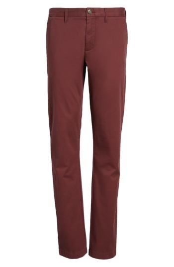 Men's Nordstrom Men's Shop Ballard Slim Fit Stretch Chinos X 32 - Burgundy