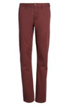 Men's Nordstrom Men's Shop Ballard Slim Fit Stretch Chinos X 32 - Burgundy