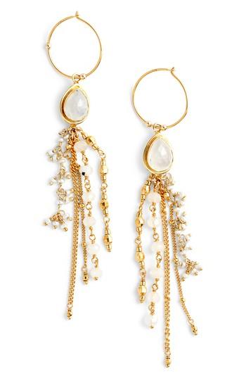 Women's Chan Luu Moonstone Chain Earrings