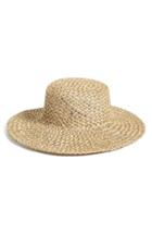 Women's Lack Of Color 'the Sunny Dip' Wide Brim Woven Seagrass Hat - Beige