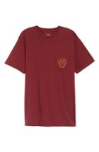 Men's Vans Thunderbird Graphic Pocket T-shirt, Size - Burgundy