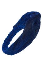 Tasha Metallic Head Wrap, Size - Blue