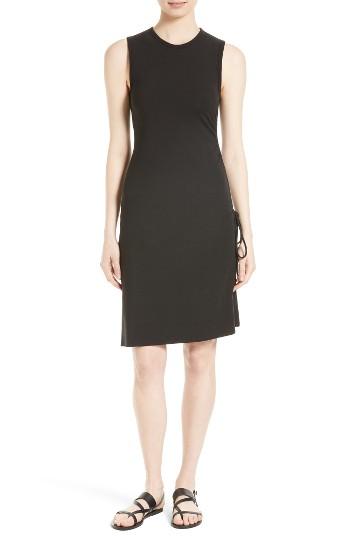 Women's Theory Rimaeya Dr Rubric Side Tie Dress, Size - Black