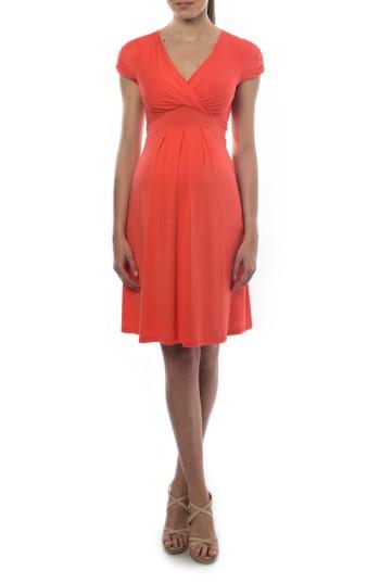 Women's Pietro Brunelli 'jill' Gathered Surplice Maternity Dress - Purple