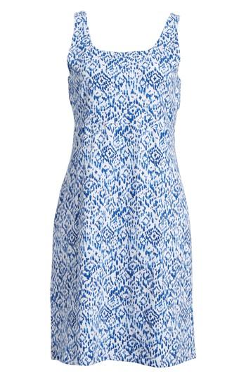 Women's Tommy Bahama La Liorena Sleeveless Stretch Cotton Tank Dress - Blue