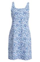 Women's Tommy Bahama La Liorena Sleeveless Stretch Cotton Tank Dress - Blue