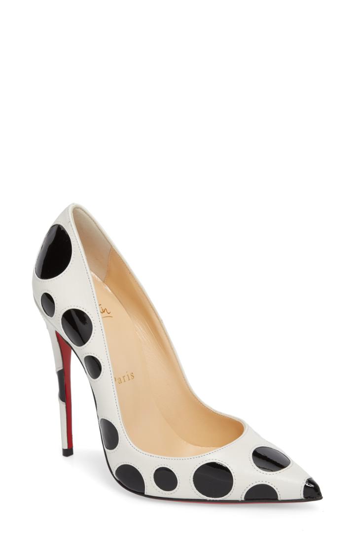 Women's Christian Louboutin So Kate Pointy Toe Pump Us / 37eu - White