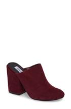 Women's Steve Madden Stella Block Heel Mule M - Burgundy