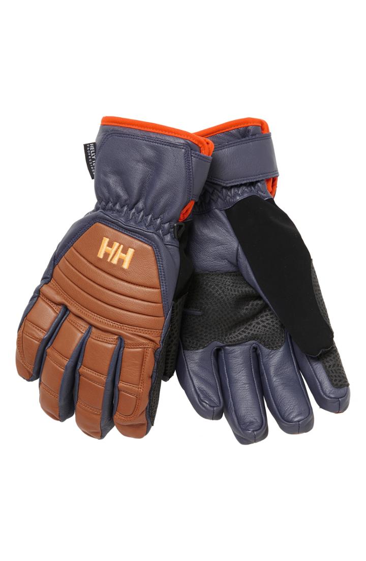Men's Helly Hansen Ullr Leather Ski Gloves - Brown