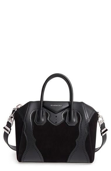 Givenchy 'small Antigona' Leather Satchel - Black