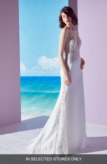 Women's Ines By Ines Di Santo Mischa Lace Panel Gown, Size In Store Only - Ivory