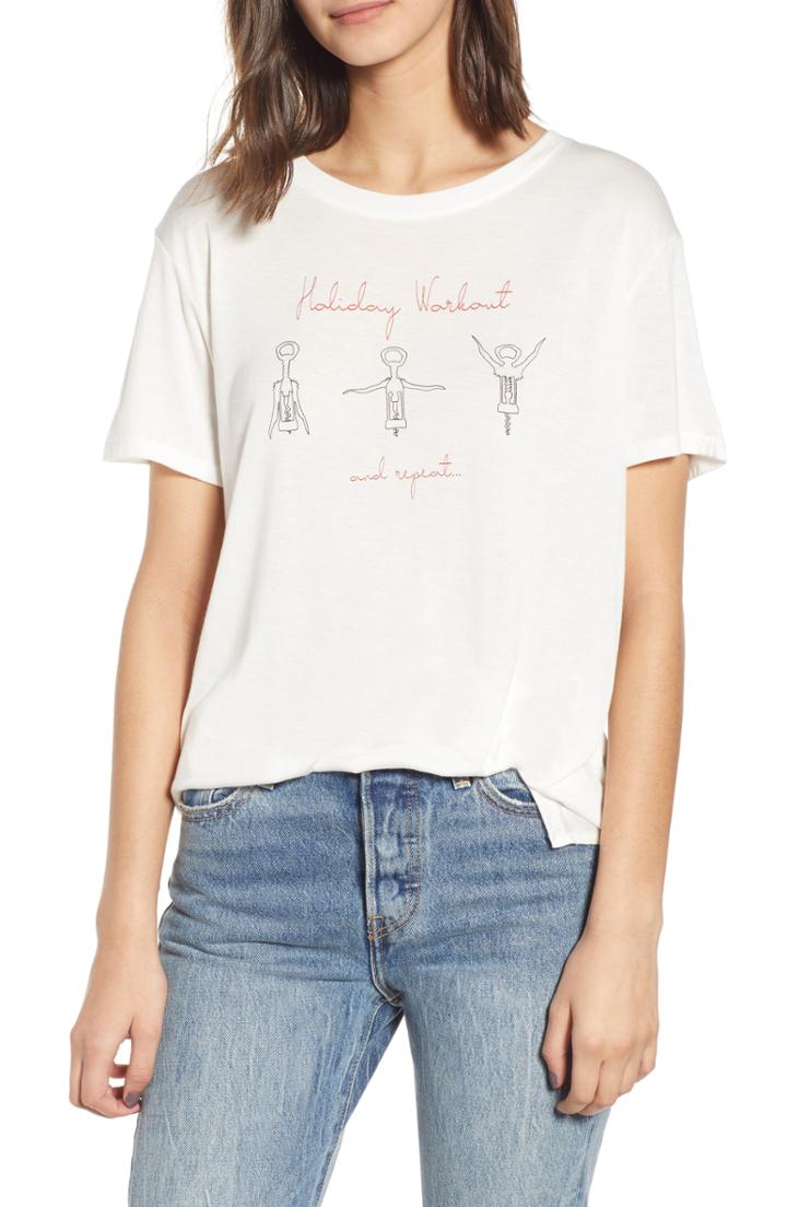 Women's Project Social T Holiday Workout Graphic Tee - Ivory
