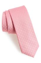 Men's Calibrate Aurora Dot Silk Tie, Size - Pink