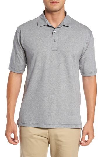 Men's Bobby Jones Riverside Heather Stripe Polo, Size - Blue