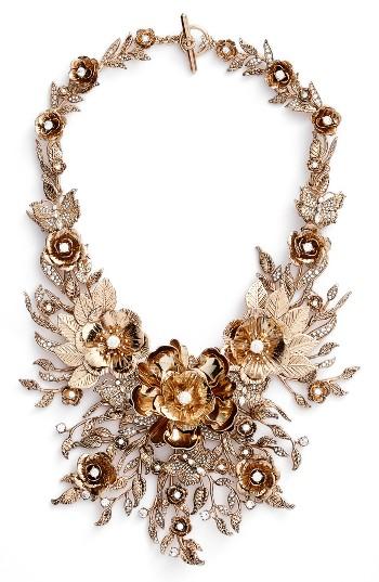 Women's Marchesa Enchanted Vines Drama Bib Necklace