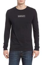 Men's Hurley Port Logo Graphic Long Sleeve T-shirt - Black