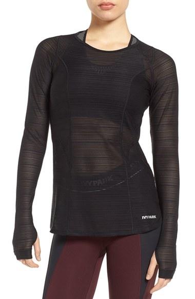 Women's Ivy Park Linear Mesh Performance Top