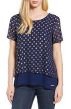 Women's Michael Michael Kors Sunny Foil Embossed Top - Blue