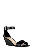 Women's Nine West Pretty Sis Ankle Strap Wedge M - Black