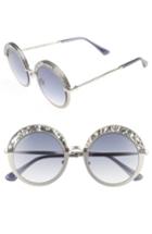 Women's Jimmy Choo Gotha/s 50mm Round Sunglasses - Light Gold/ Semi Matte