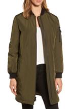 Women's Michael Michael Kors 3/4 Bomber Jacket - Green