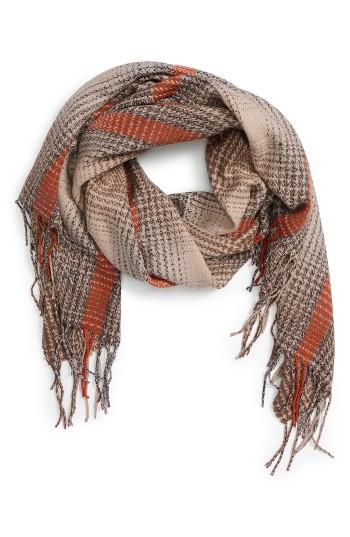 Women's Sole Society Gradient Houndstooth Scarf