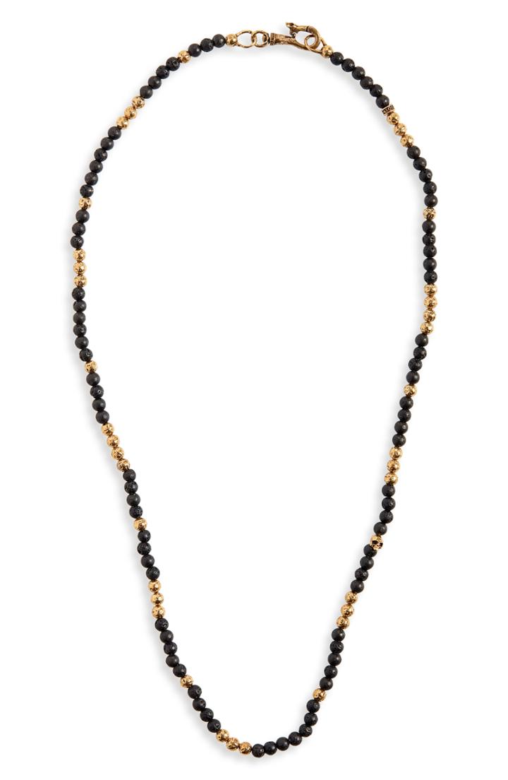 Men's John Varvatos Star Usa Distressed Bead Necklace