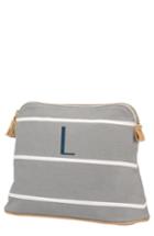 Cathy's Concepts Monogram Cosmetics Bag, Size - Grey L