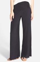 Women's Nic+zoe 'feel Good' Foldover Waist Textured Knit Pants - Blue