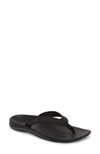 Women's Superfeet Outside 2.0 Flip Flop M - Black